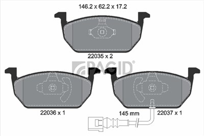 PAGID T2438N Číslo výrobce: 22035.