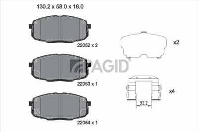 PAGID T2694N Číslo výrobce: 22052.