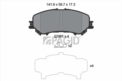 PAGID T2425N Číslo výrobce: 22065.