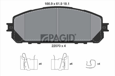 PAGID T2467N Číslo výrobce: 22070.
