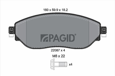 PAGID T2433N Číslo výrobce: 22087.