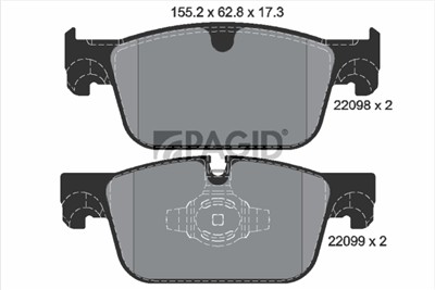 PAGID T4173N Číslo výrobce: 22098.