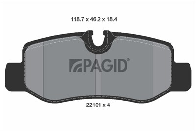 PAGID T2415N Číslo výrobce: 22101.