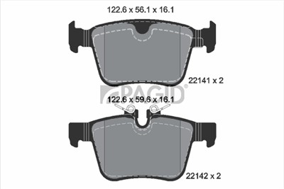 PAGID T2461N Číslo výrobce: 22141.