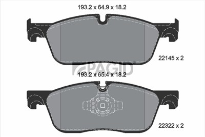 PAGID T2512N Číslo výrobce: 22145.