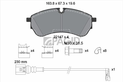 PAGID T4258N Číslo výrobce: 22147.