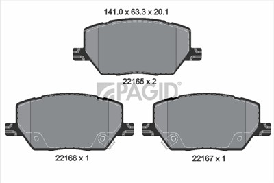 PAGID T2447N Číslo výrobce: 22165.