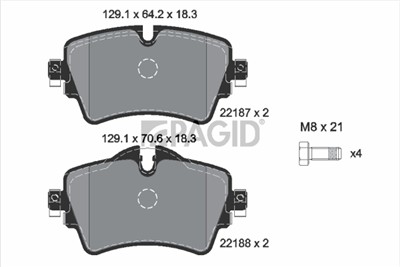 PAGID T2410N Číslo výrobce: 22187.