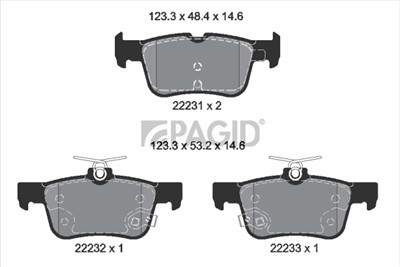 PAGID T2796N Číslo výrobce: 22231.
