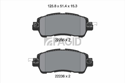 PAGID T2470N Číslo výrobce: 22235.