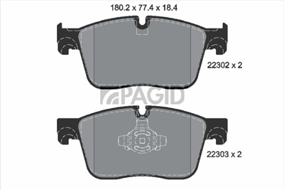 PAGID T2511N Číslo výrobce: 22302.