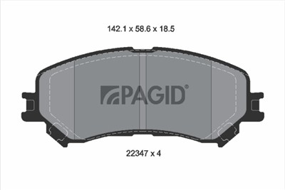 PAGID T2554N Číslo výrobce: 22347.