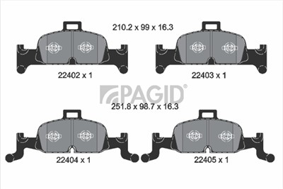 PAGID T2546N Číslo výrobce: 22402.