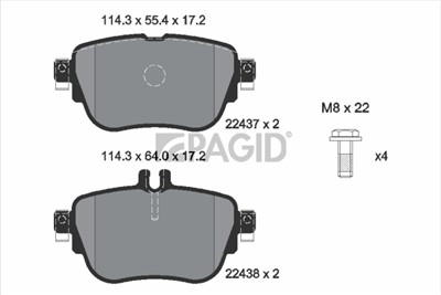 PAGID T2579N Číslo výrobce: 22437.