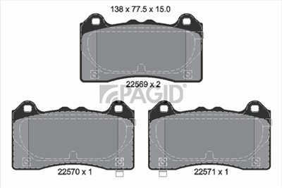 PAGID T2586N Číslo výrobce: 22569.