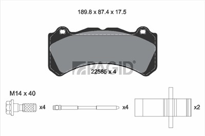 PAGID T2781N Číslo výrobce: 22585.