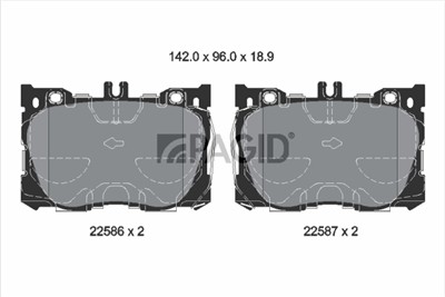 PAGID T2556N Číslo výrobce: 22586.