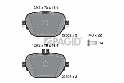 PAGID T2650N Číslo výrobce: 22602.