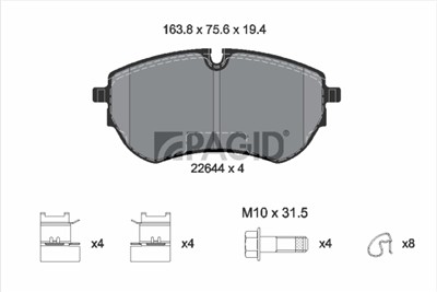 PAGID T2692N Číslo výrobce: 22644.