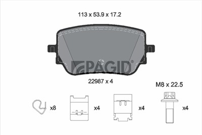 PAGID T2797N Číslo výrobce: 22987.