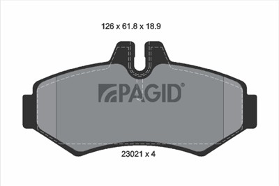 PAGID T1170N Číslo výrobce: 23021.