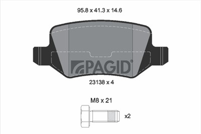 PAGID T1530N Číslo výrobce: 23138.
