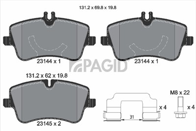 PAGID T5112N Číslo výrobce: 23144.