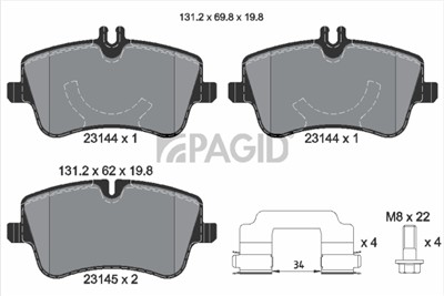 PAGID T5111N Číslo výrobce: 23144.