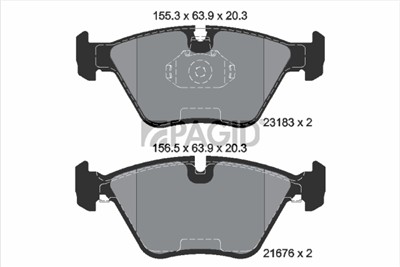 PAGID T1202N Číslo výrobce: 21676.