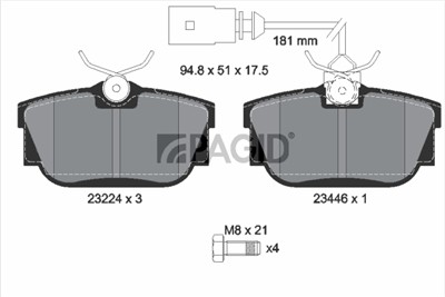 PAGID T5137N Číslo výrobce: 23224.
