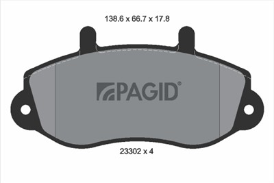 PAGID T9075N Číslo výrobce: 23302.