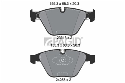 PAGID T1770N Číslo výrobce: 23313.