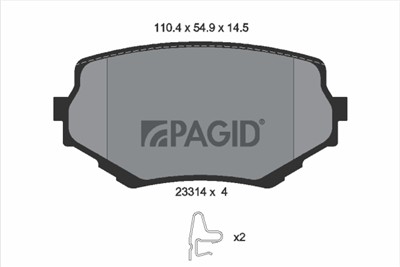 PAGID T3112N Číslo výrobce: 23314.