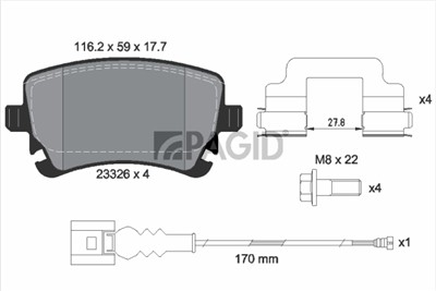 PAGID T1469N Číslo výrobce: 23326.