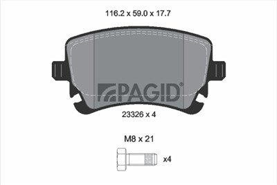 PAGID T2568N Číslo výrobce: 23326.