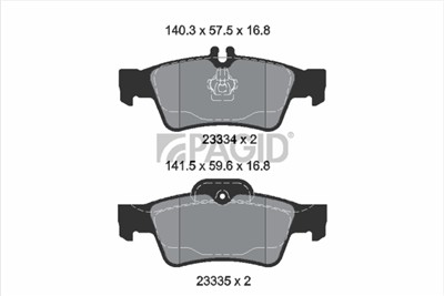 PAGID T5155N Číslo výrobce: 23334.