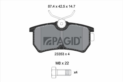 PAGID T5118N Číslo výrobce: 23353.