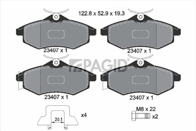 PAGID T1324N Číslo výrobce: 23407.