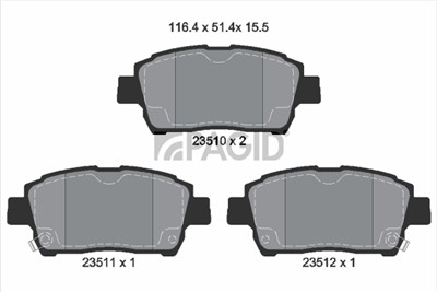 PAGID T3099N Číslo výrobce: 23510.
