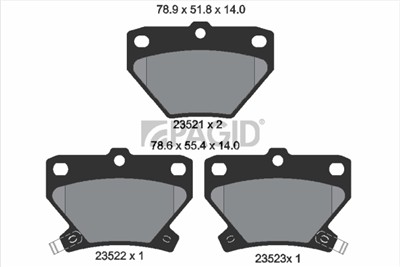 PAGID T3117N Číslo výrobce: 23521.