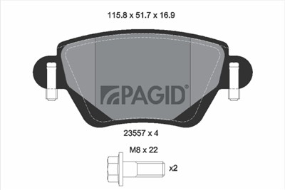 PAGID T1538N Číslo výrobce: 23557.