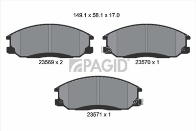PAGID T1307N Číslo výrobce: 23569.