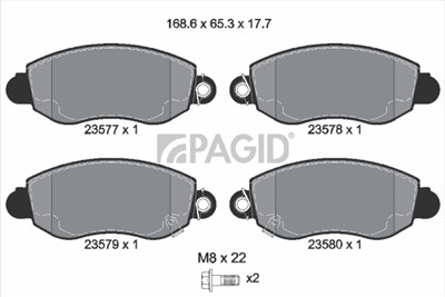PAGID T9098N Číslo výrobce: 23577.