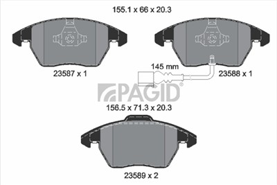 PAGID T1376N Číslo výrobce: 23587.