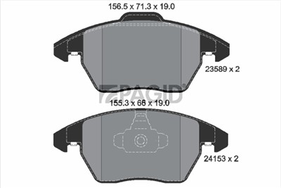 PAGID T1495N Číslo výrobce: 23589.