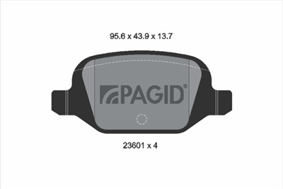 PAGID T1260N Číslo výrobce: 23601. EAN: 4007590366512.