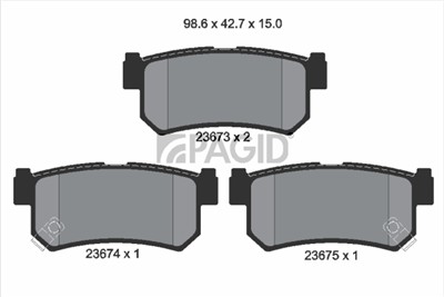 PAGID T1615N Číslo výrobce: 23673.