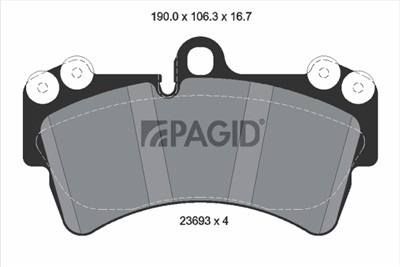 PAGID T5148N Číslo výrobce: 23693.