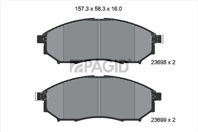PAGID T1679N Číslo výrobce: 23698.
