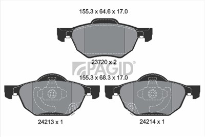 PAGID T1397N Číslo výrobce: 23720.
